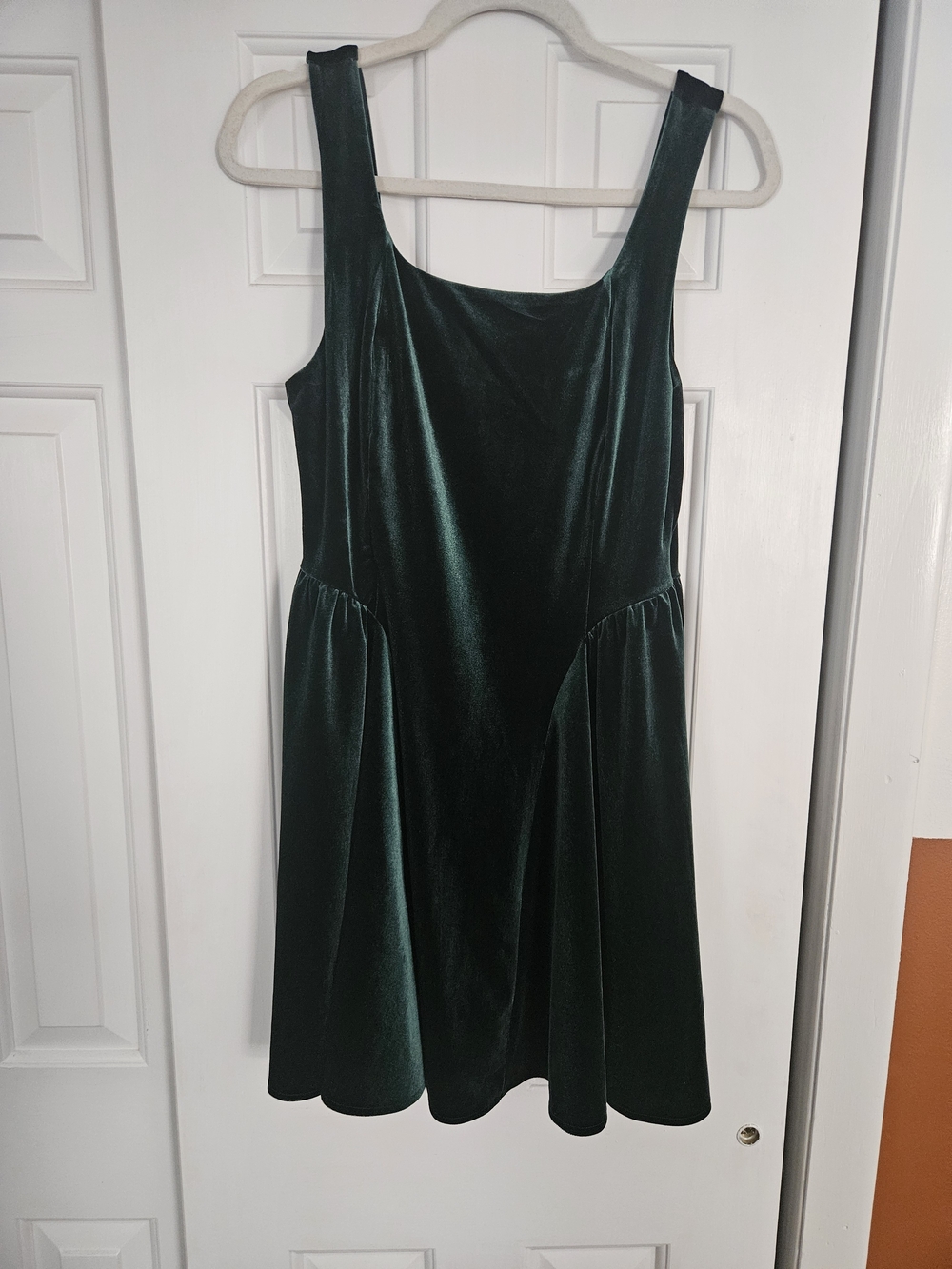 H&M Emerald Green Velvet Girls' Sleeveless Party Dress